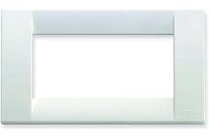 VIMAR 16744.01 Plaque Classique, 4 postes, Blanc Brillant