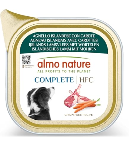 Almo Nature HFC Natural – Cibo Umido Per Cani Al Pollo Con Carote E Riso, Confezione Da 12 X 280 G (3.36 Kg)