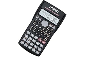 LIVERO JS-82MS-A Scientific Calculator - 240 Functions, 10+2 Digit Display, Advanced Calculation Tool for Students and Professionals