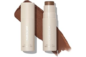 SHEGLAM Snatch 'n' Define Crème contour Stick longue durée hautement pigmentée anti-transpiration Maquillage bronzant visage – Camel Suede