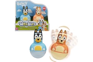 Weebles, 2 Personnages Bluey, Bluey & Chilli Mum, Culbuto, Jouet d'éveil, Jouet pour Enfants dès 1 Ans, WEU004