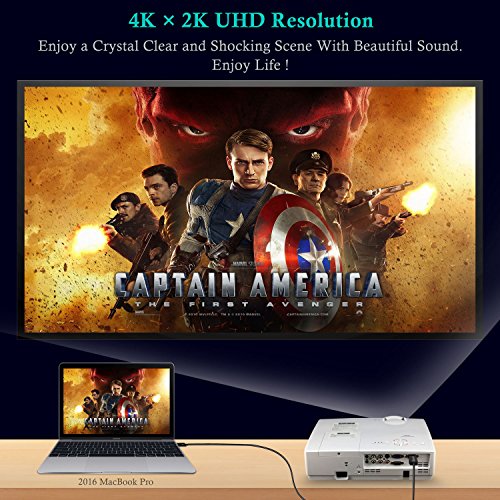 Rophie USB-C auf HDMI Kabel(1.8M) USB 3.1 Typ C zu HDMI Kabel, HD 3840×2160 (4k), (Thunderbolt 3 kompatibel)für MacBook Pro, MacBook 12 „(2015/2016), ChromeBook Pixel, Huawei MateBook und andere - 7