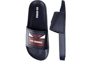 Ben Sherman Union Slide Mens Slip On Flip Flop Sliders Sandals BS21110 NAVY