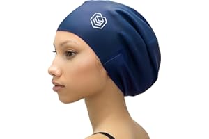 SOUL CAP – Large Swimming Cap for Long Hair - Designed for Long Hair, Dreadlocks, Weaves, Hair Extensions, Braids, Curls & Afros - Women & Men - Silicone