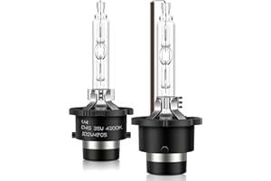 Erato D4S Xenon Bulb, 35W 4300K Yellow Light Bright Discharge Lamp High Low Beam 12V HID Headlight Bulb Replacement, 2 Pack