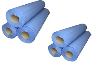 SUNRISE PACKAGING 6 x BLUE Couch Hygiene Roll - 20" Wide x 40m Long | Blue Paper Couch Roll for Medical Exam Table Paper, Massage, Beauty Bed & Hospitality