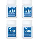 UIUZMAR Calibration Solution EC 12.88 mS/cm, 50 ml*4 Bottles | Liquid Calibration Conductivity 12.88 for Calibration of EC TD