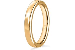 TJC Silver Court Wedding Band Ring for Women - 4mm Width | Available Sizes J-V | 925 Sterling Silver Band Ring with Platinum & Gold Plated | Ladies Silver Rings, Promise Rings for Women with Box