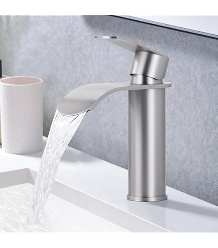 Miscelatore Lavabo Rubinetto Monocomando Per Bagno Rubinetto Per Lavabo A Tubo In Ottone Acqua Calda E Fredda Spazzolato Oro 89512101