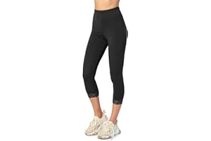 Merry Style Damen Capri Leggings 3/4 aus Baumwolle mit Spitze Bequeme und blickdichte Leggings Damen MS10-224