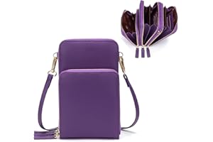 myfriday Crossbody Phone Bags for Women Small Shoulder Bag Handbags Multifunctional Cellphone Bag Lightweight Wallet Purses 3 Main Pockets with Card Slots