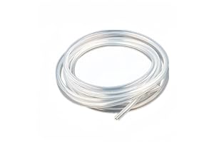 Boxonly Tubo in gomma siliconica, tubo in silicone trasparente 13 mm ID 18 mm OD 3 m tubo in silicone per uso alimentare per pompa di trasferimento 3 m