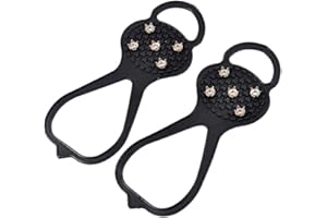 CHILITS Universal Gripper Spikes Rutschhemmender Schuh Robuste Stollen für Schuhe und Stiefel mit guter Elastizität Sicherer Schutz zum Gehen Joggen Angeln Bergsteigen Wandern