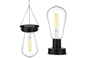 ‎FZQBEY Solar Glühbirnen für Draußen, Garten Solarleuchten Ersatzteile, 8,5cm Solarleuchten Ersatz Top mit Heller LED Glühbirne, Transparente Solar Glühbirne für Solarlampen Solarlaterne Gartenleuchten