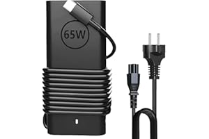 SCOVEE Nuovo 65W Dell Caricabatterie Laptop,65W USB C Caricabatterie Per Dell Latitude 3440 3540 5420 5430 5440 5530 5540 7400 7430 7440,Chromebook 3100,XPS 13,Type C Adattatore rapido