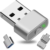 KUIYN Fare Jiggers, Fare Taşıyıcı, Metal USB C, Fare Jiggler, Fare Jiggers Saptanamaz, Fare Taşıma Cihazı Algılanamaz, PC Aks