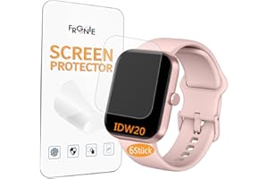 Frgnie Pellicola protettiva compatibile con smartwatch Fitpolo IDW20 (6 pezzi) flessibile in TPU, compatibile con Yoever, TOOBUR 1,91" orologio fitness, custodia protettiva senza bolle