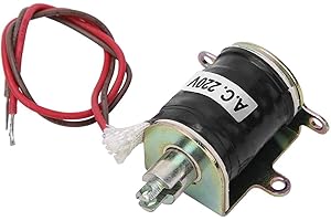 FDIT SAL-02 AC 220 V Electroimán de tracción con solenoide, 10 mm de carrera, 3 kg/6,6 libras, control de empuje y tracción para control remoto, imán de ahorro de energía