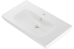 VitrA S20 5523B003-0001 Etajerli Seramik Lavabo, Beyaz, 85 cm