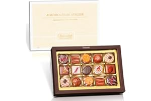 ‎PRALINENCLUB Pralinenbote Genussmanufaktur – Alkoholfreie Auslese mit 15 handgefertigten Pralinen deutscher Chocolatiers, das edle Pralinen Geschenk für Sie und Ihn