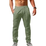 Hoerev Men's Casual Linen Pants 
