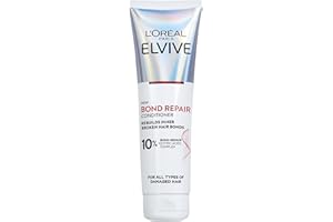 L'Oreal Paris Elvive Bond Repair Conditioner, with Citric Acid Complex, Deep Repair & Bonding Hair Care for Severely Damaged Hair, 98% Less Breakage, 82% Stronger, 150ml