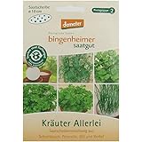 Bingenheimer Saatgut Kräuter Allerlei Saatscheibenmischung demeter bio für 5 Töpfe