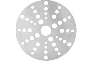 ‎BUACHOIS Wärmeverteiler Platte, Edelstahl Bräter Spezial Heizplatte Induktions kochfeld Konverterscheibe Adapter für Gasherd Glaskochfeld Bräter, Glastopf, Steinpfanne, Keramiktopf(18CM)