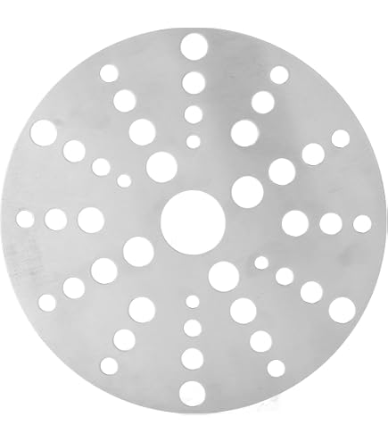 Grouarty Wärmeverteilerplatte, 27,9 cm, Edelstahl, Induktions-Adapter, Simmerplatte Grouarty Wärmeverteilerplatte, 27,9 cm, Edelstahl, Induktions-Adapter, Simmerplatte