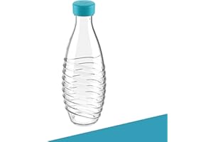 SodaNature® 2X Premium Flaschendeckel für SodaStream Crystal Flaschen | Hochwertige Deckel in wunderschönen Farben | Auslaufsicher & spülmaschinenfest | Zubehör in edler Geschenkverpackung (Türkis)