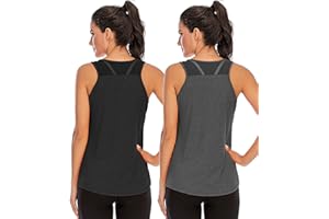 Nekosi Damen Yoga Fitness Tank Top Locker Mädchen Sportshirt Training Jogging Running Shirt Ärmelloses Mesh Zurück Sportbekleidung