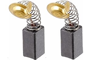 BRICOAMIGO – Escobillas de carbon compatibles con HITACHI PDP-115A, FGSA2, G12SS, G12S1 - (6.5x7.5x13)