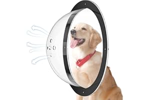 Rianpesn Perro Ventana para Valla - Ventana OjBuey - Cúpula acrílica Duradera para Perros, Valla para Perros, Suministro para Mascotas, cúpula Transparente para Mascotas