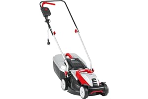 AL-KO Kosiarka elektryczna 3.22 SE Classic, szerokość cięcia 32 cm, moc silnika 1000 W, do trawników o powierzchni do 250 m², 3-stopniowa regulacja, w zestawie kosz o pojemności 30 l ze wskaźnikiem poziomu napełnienia