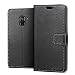 Produktbild RIFFUE Samsung Galaxy A8 2018 / A5 2018 Hülle, Weiche PU Leder Tasche Flip Case Cover Handyhülle Ständer Schultzhülle Kartenslots Magnetverschluss Galaxy A5 2018 / A8 2018 (5,6 Zoll)- Schwarz
