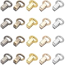 WADORN Lot De 24 Anneaux En D Métalliques Multi-Usages, 2