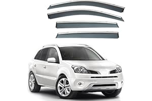 XENITE 4 Pezzi Deflettori Finestrini Auto per Renault Koleos HY 2006-2016, Deflettori d'Aria Antiturbo Antivento Antipioggia Accessori