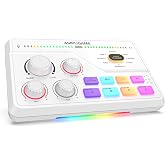 FIFINE 7.1ch Surround ses ile Akış i&ccedil;in SC8W Oyun Ses Mikseri | PC,RGB,Kulaklık Preamp,Sessiz D&uuml;ğmesi,ses kontrol&uuml;,optik giri