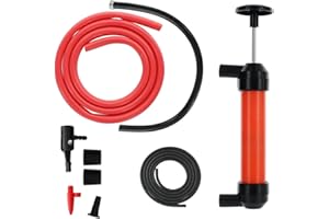 NEKAPLO Manual Syphon Pump for Fuel & Fluid Transfer - Multi-Purpose Hand Siphon Tool
