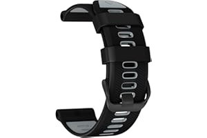 U-LIMVE Bracelet de Montre pour Garmin Forerunner 965/Forerunner 955/Forerunner 945/Forerunner 935, Bracelets de Remplacement en Silicone Souple 22mm