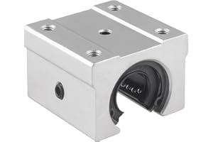 CNCMANS 1 Stücke SBR16UU 16mm Aluminium Open Linearlager Gleitblock Kugellager CNC Linear Folie Buchs (SBR16)