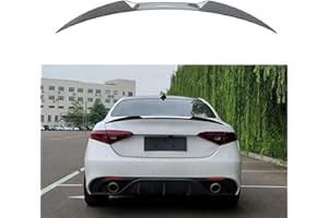 YFZCLYZAXET Spoiler Posteriore per Auto per Alfa Romeo Giulia 2015-2024,Spoiler Ali di Coda del Bagagliaio in ABS,Nero Lucido,Carbon Fiber Look