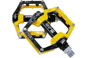 ENGWE MTB Pedali per mountain bike, pedali per bicicletta in lega di alluminio, cuscinetto sigillato da 9/16” pedale antiscivolo, pedale leggero per ciclismo su strada piattaforma