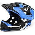 Lixada Kids Full Face Helmet Detachable Full Face Kids Bike Helmet Children Sports Safety Helmet for Cycling Skateboarding Roller Skating