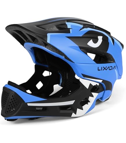 EULANT Kids Full Face Bike Helmet with Chin Guard, Lightweight and Adjustable De