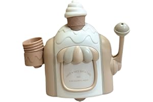 EHJRE Ice Foam Maker Bath Toy, Ice Cream Children's Foam Bath Toy, Water Toy Children 2 Years Bathtub, Foam Machine Bath Toy Gift for Girls Boys, Yellow