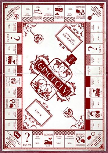 Ginsanity [The Gin Collective Poster Range Retro Ginopoly Gin [Size A4]