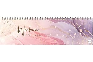 Watercolor Wochenquerplaner 2025: Wochenkalender in edler Aquarell-Optik zur Übersicht bei der Planung aller wichtigen Termine. Tischkalender für Büro ... mit Platz für Notizen (Tisch-Querplaner Heye)