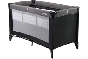 nania - Cuna Soda - 2 Alturas posibles - Fácil de Plegar - Nacimiento hasta 15 kg - Bolsa de Transporte y colchón incluidos 60 x 120 cm