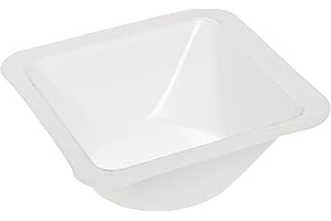 Heathrow Scientific HD1420AA Standard Weighing Boats with Anti-Static Polystyrene Length x Width x Depth 46mm x 46mm x 8mm Pack of 500 White